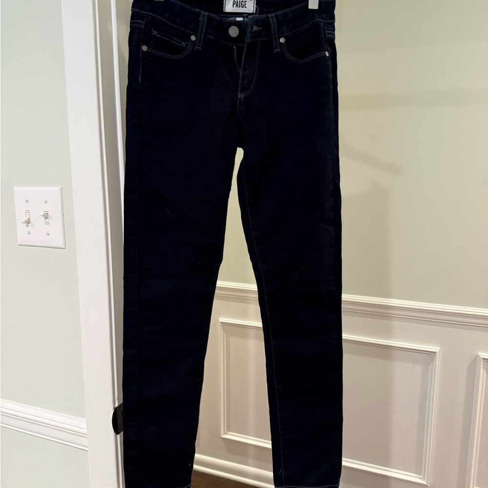 PAIGE Black Skinny Jeans Sleek Fit